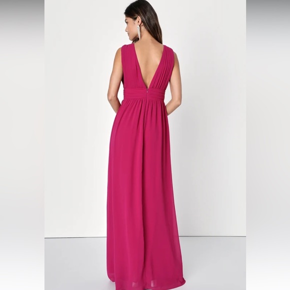 Lulu’s Heavenly Hues Magenta Maxi Dress - Picture 2 of 5